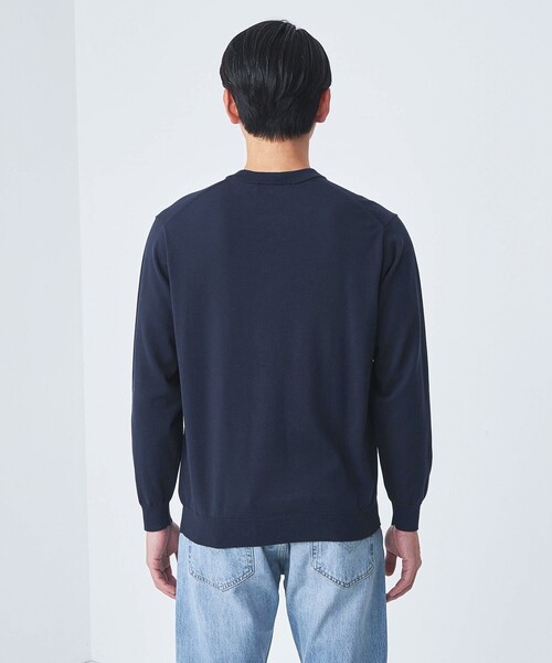 クリアコットン テンジク クルーネック ニット（ニット/セーター）｜green label relaxing（グリーンレーベルリラクシング）