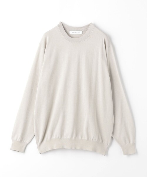 クリアコットン テンジク クルーネック ニット（ニット/セーター）｜green label relaxing（グリーンレーベルリラクシング）