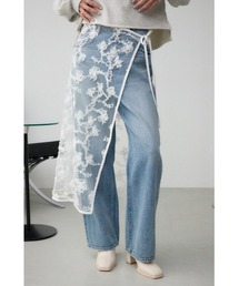 AZUL by moussy | シアーレーススカート(スカート)