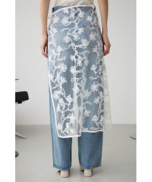 AZUL by moussy（アズールバイマウジー）の「シアーレーススカート（スカート・レディース・アイボリー/ブラック・FREE）」の12枚目の写真