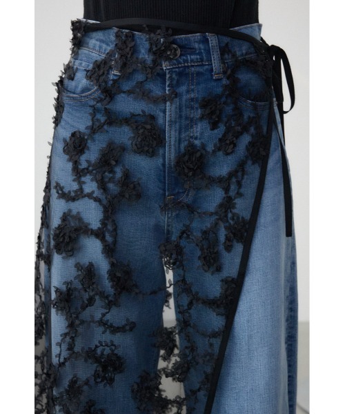 AZUL by moussy（アズールバイマウジー）の「シアーレーススカート（スカート・レディース・アイボリー/ブラック・FREE）」の11枚目の写真