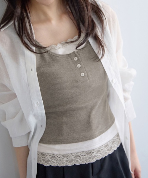 CHAN ME(チャンミ)の「バックスリットリボンシアーシャツ(シャツ/ブラウス・レディース・オレンジ/ピンク/ブルー/ブラック/ホワイト・MEDIUM/LARGE/X-LARGE)」の19枚目の写真