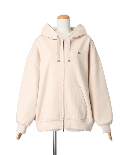 F i.n.t（フィント）の「カーリーロゴ刺繍ＺＩＰパーカー/ fint　フィント（パーカー・レディース・ピンクベージュ/ブラック・FREE）」の21枚目の写真