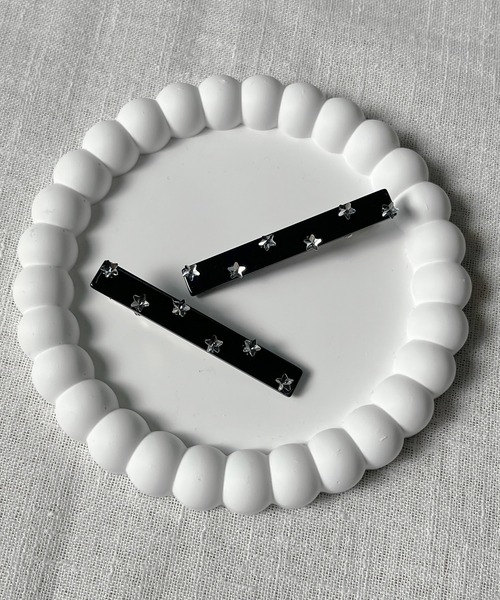 poiregnee（ポワニェ）の「［select］スターヘアクリップ 2個セット（ヘアピン・レディース・アイボリー/ブラック/グレー・FREE）」の9枚目の写真