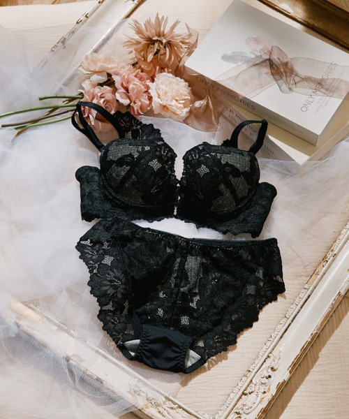新品未使用品美人計ブラジャー付きサイズL黒色 northerly bra フィットシリーズ 谷間美人】谷間美人ブラセット