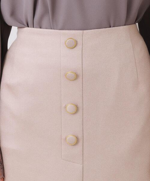couture brooch（クチュールブローチ）の「【体のラインを拾いにくい・お仕事にも】マシュマロスエード調タイト（スカート・レディース・ライトブルー/チャコールグレー/ベビーピンク・38/40/36/42）」の7枚目の写真