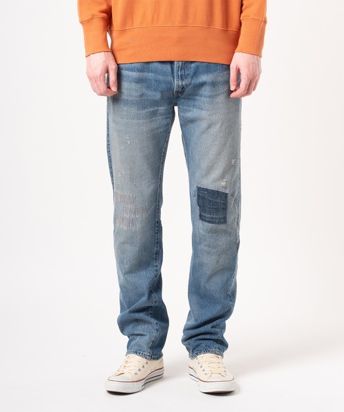 NY購入 インディゴ 再構築 LEVI'S 501 VINTAGE ''Reorganization''/INDIGO/デザイナーリメイク パッチワーク加工 アシンメトリー junya Levi\u0027s⁄リーバイス LEVI\u0027S(R) VINTAGE CLOTHING 1954 501 ジーンズ