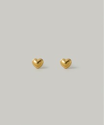 【汗や水に強い】〈ステンレス〉ミルハートスタッドピアス