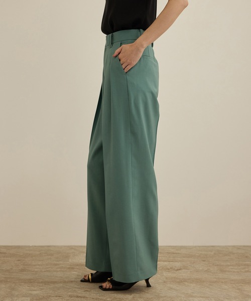 セール】【撥水】ウールタックトラウザーパンツ【雑誌掲載】（その他