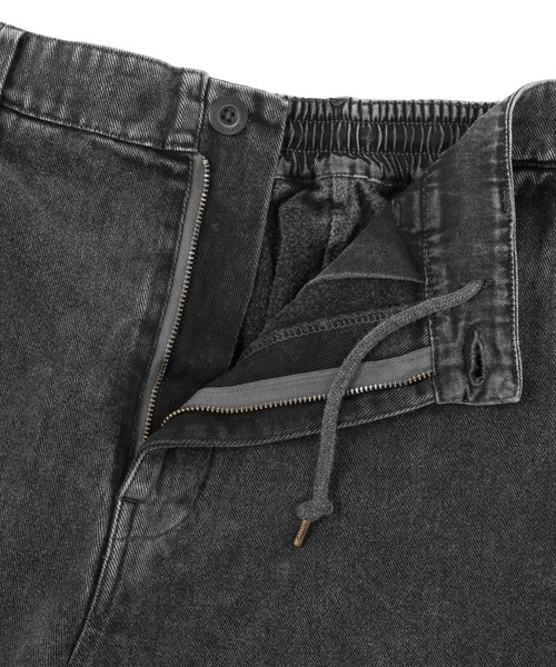 huf ブラックデニム ショートパンツ HUF / CROMER SHORT