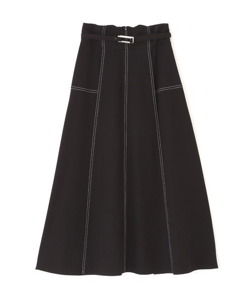 JILL by JILL STUART（ジルバイジルスチュアート）の「◇デニムライクステッチシリーズ2　フレアスカート（スカート・レディース・ホワイト/ブラック/インディゴブルー・MEDIUM/SMALL）」の12枚目の写真