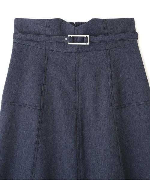 JILL by JILL STUART（ジルバイジルスチュアート）の「◇デニムライクステッチシリーズ2　フレアスカート（スカート・レディース・ホワイト/ブラック/インディゴブルー・MEDIUM/SMALL）」の18枚目の写真