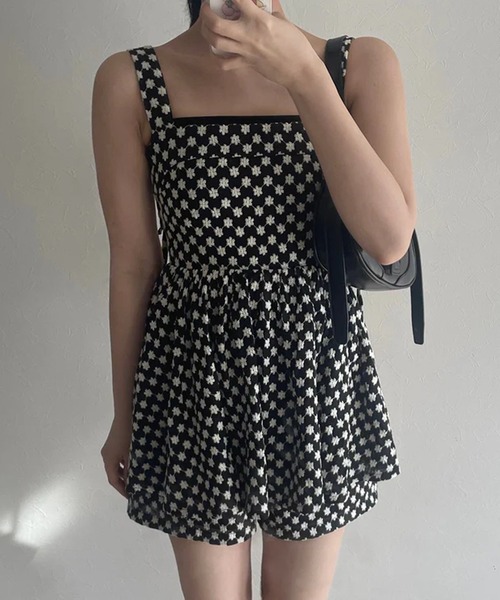 merrylatte（メリーラテ）の「バックリボンロンパース（つなぎ/オールインワン・レディース・ブラック系その他/ホワイト/ブラック・FREE）」の15枚目の写真