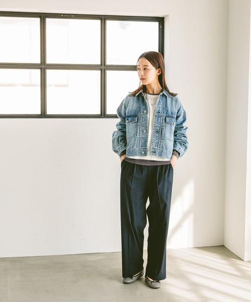 GLOBAL WORK（グローバルワーク）の「ヘビロッTEEフェイクレイヤー長袖/286248（Tシャツ/カットソー・レディース・ブラック/その他/ホワイト系その他5/イエロー系その他・MEDIUM/LARGE）」の16枚目の写真