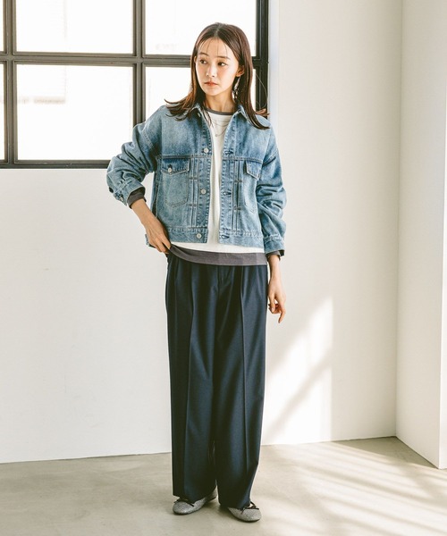 GLOBAL WORK（グローバルワーク）の「ヘビロッTEEフェイクレイヤー長袖/286248（Tシャツ/カットソー・レディース・ブラック/その他/ホワイト系その他5/イエロー系その他・MEDIUM/LARGE）」の18枚目の写真