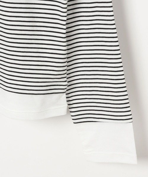 GLOBAL WORK（グローバルワーク）の「ヘビロッTEEフェイクレイヤー長袖/286248（Tシャツ/カットソー・レディース・ブラック/その他/ホワイト系その他5/イエロー系その他・MEDIUM/LARGE）」の9枚目の写真