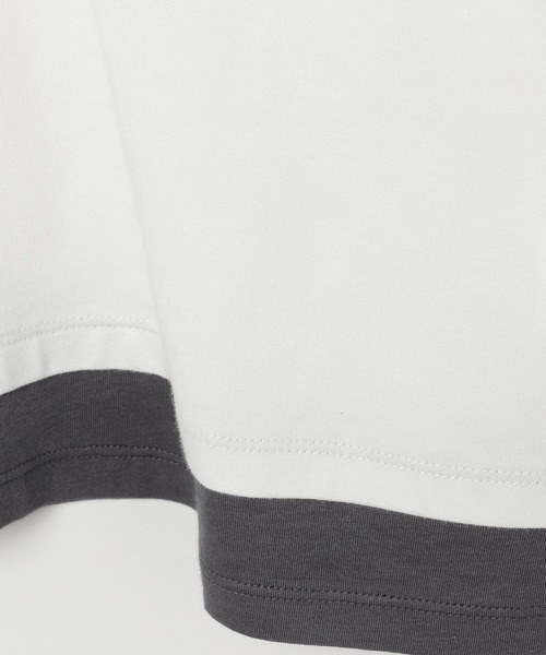 GLOBAL WORK（グローバルワーク）の「ヘビロッTEEフェイクレイヤー長袖/286248（Tシャツ/カットソー・レディース・ブラック/その他/ホワイト系その他5/イエロー系その他・MEDIUM/LARGE）」の12枚目の写真