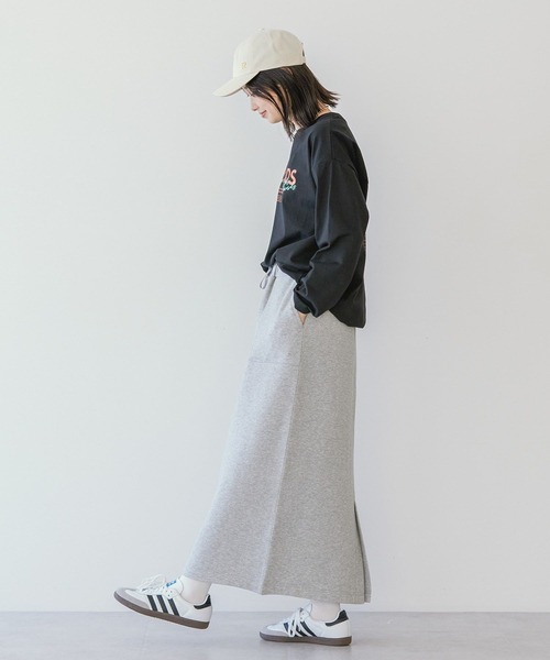 AMERICAN HOLIC（アメリカンホリック）の「RECORDSロングTシャツ（Tシャツ/カットソー・レディース・ライトグレー/ブラック/オフホワイト/ライトイエロー・M/L）」の11枚目の写真