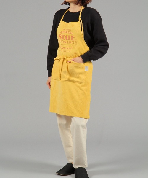 niko and...（ニコアンド）の「オリジナル ショッププリントエプロン（エプロン・レディース・イエロー/ブルー/チャコール・0）」の16枚目の写真