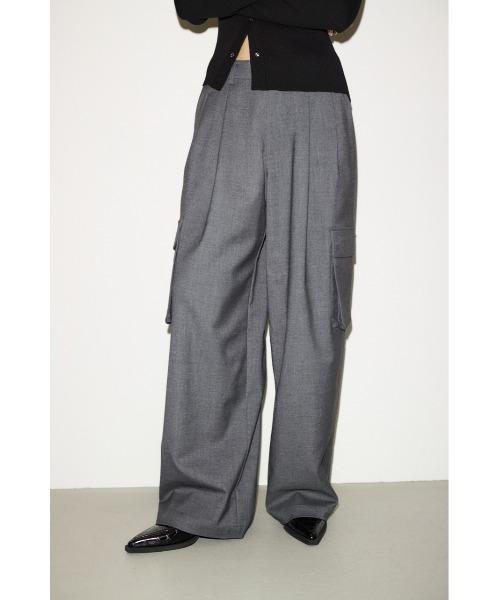 THROW by SLY(スローバイスライ)の「THROW MANNISH CARGO PT マニッシュ カーゴパンツ(カーゴパンツ・レディース・ベージュ/杢グレー・1/2)」の1枚目の写真