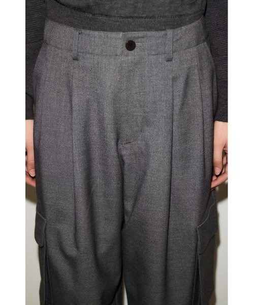 THROW by SLY(スローバイスライ)の「THROW MANNISH CARGO PT マニッシュ カーゴパンツ(カーゴパンツ・レディース・ベージュ/杢グレー・1/2)」の15枚目の写真