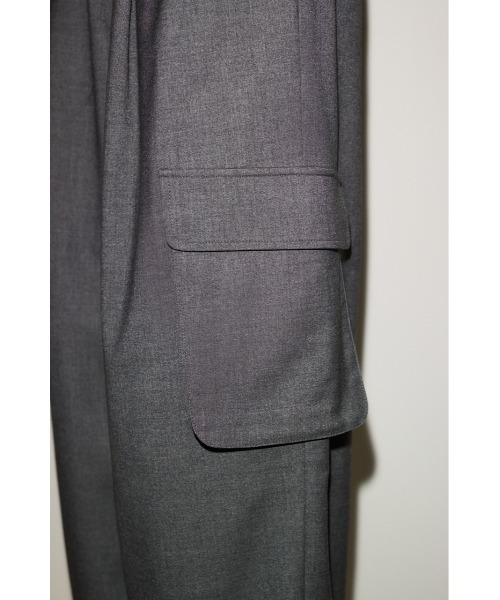 THROW by SLY(スローバイスライ)の「THROW MANNISH CARGO PT マニッシュ カーゴパンツ(カーゴパンツ・レディース・ベージュ/杢グレー・1/2)」の18枚目の写真