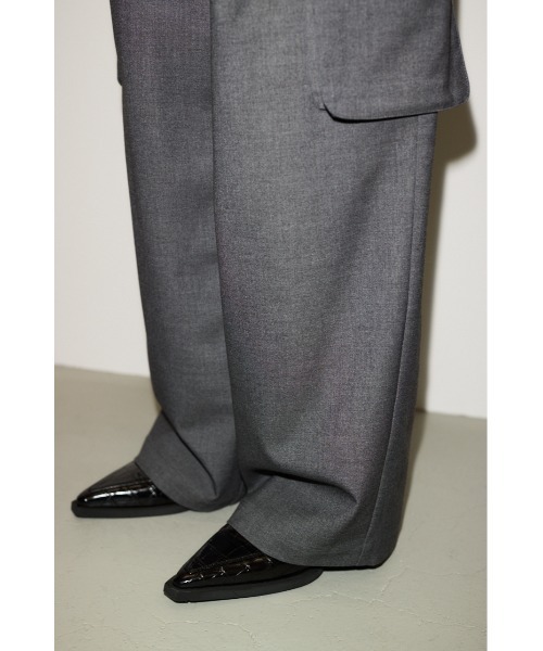 THROW by SLY(スローバイスライ)の「THROW MANNISH CARGO PT マニッシュ カーゴパンツ(カーゴパンツ・レディース・ベージュ/杢グレー・1/2)」の19枚目の写真