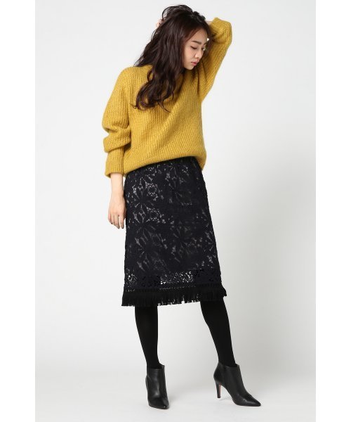 IENA（イエナ）の「ケミカルレーススカート◆（スカート・レディース・ネイビー/アイボリー・40/38/36）」の12枚目の写真