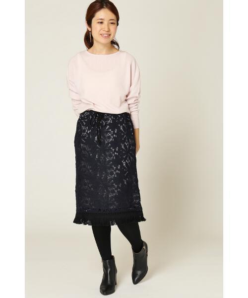 IENA（イエナ）の「ケミカルレーススカート◆（スカート・レディース・ネイビー/アイボリー・40/38/36）」の21枚目の写真