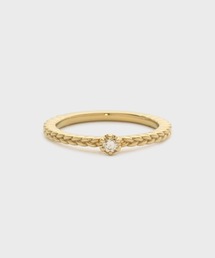 【NOJESS】K10ハーフエタニティ　ピンキーリング/0.04ct Diamond Ring｜FEAUTRE｜ノジェス アクセサリー｜NOJESS