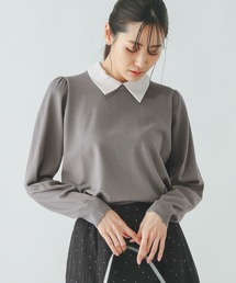 襟付きニットプルオーバー長袖/253273