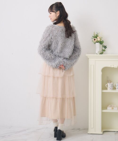 ems excite（エムズエキサイト）の「チュールティアードSK（スカート・レディース・ナチュラル/ピンク/ブラック系その他4・FREE）」の12枚目の写真