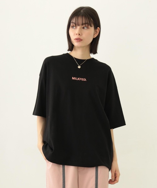MILKFED.（ミルクフェド）の「TRIPLE ICE CREAM WIDE S/S TEE（Tシャツ/カットソー・レディース・ホワイト/ブラック/ブルー・L/M）」の3枚目の写真