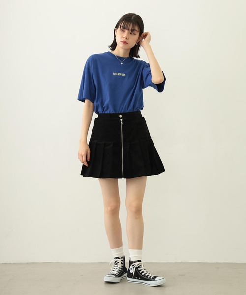 MILKFED.（ミルクフェド）の「TRIPLE ICE CREAM WIDE S/S TEE（Tシャツ/カットソー・レディース・ホワイト/ブラック/ブルー・L/M）」の16枚目の写真