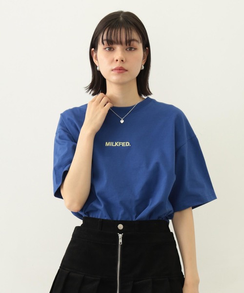 MILKFED.（ミルクフェド）の「TRIPLE ICE CREAM WIDE S/S TEE（Tシャツ/カットソー・レディース・ホワイト/ブラック/ブルー・L/M）」の14枚目の写真