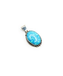 Indian Jewelry（インディアンジュエリー）の「ビッグサークルデザインオバールペンダントトップ Made in USA（チャーム）」