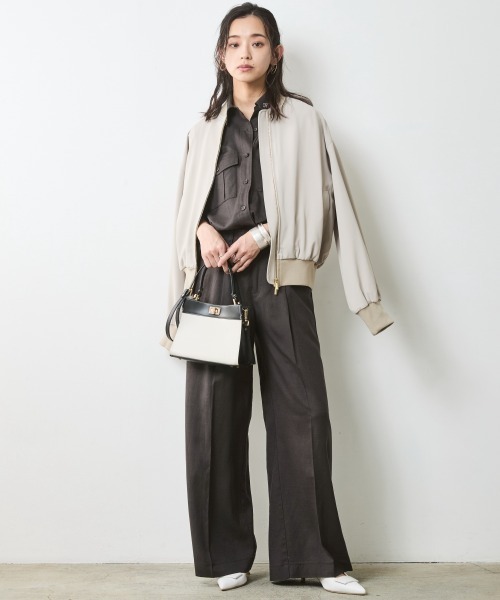 CHIC STYLE(シックスタイル)の「レーヨン麻アウトポケットシャツ<大きいサイズ有>シックスタイル(シャツ/ブラウス・レディース・オフホワイト/チャコール・5L/4L/3L/LL/L/M)」の22枚目の写真