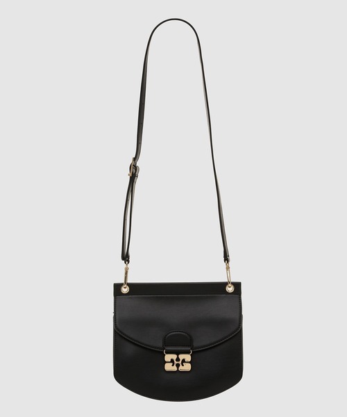 GANNI(ガニー)の「Apo-G Bag Small(ハンドバッグ・レディース・ブラック・ONE SIZE)」の1枚目の写真