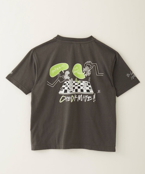 Ocean Pacific(オーシャンパシフィック)の「【OP/オーピー】【Ocean Pacific×MOMOKA YOSHITAKE】アーティストコラボTシャツ バックプリント(Tシャツ/カットソー・キッズ・ヘザーグレー/ホワイト/チャコールグレー・100/110/160/120/130/140/150)」の16枚目の写真