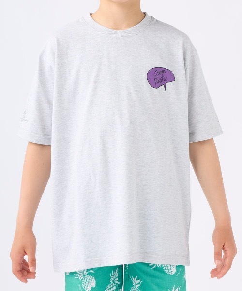 Ocean Pacific(オーシャンパシフィック)の「【OP/オーピー】【Ocean Pacific×MOMOKA YOSHITAKE】アーティストコラボTシャツ バックプリント(Tシャツ/カットソー・キッズ・ヘザーグレー/ホワイト/チャコールグレー・100/110/160/120/130/140/150)」の9枚目の写真
