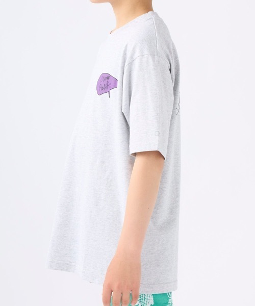 Ocean Pacific(オーシャンパシフィック)の「【OP/オーピー】【Ocean Pacific×MOMOKA YOSHITAKE】アーティストコラボTシャツ バックプリント(Tシャツ/カットソー・キッズ・ヘザーグレー/ホワイト/チャコールグレー・100/110/160/120/130/140/150)」の8枚目の写真