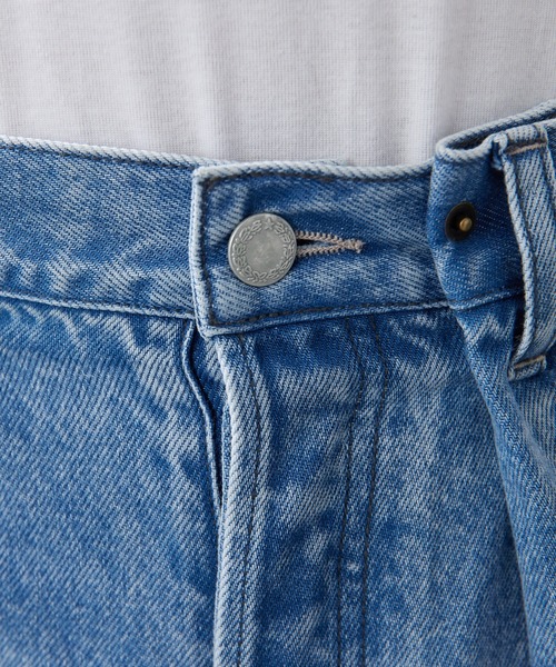 Whim Gazette(ウィムガゼット)の「デニムタックパンツ(デニムパンツ・レディース・インディゴブルー/ベージュ・36/38)」の9枚目の写真