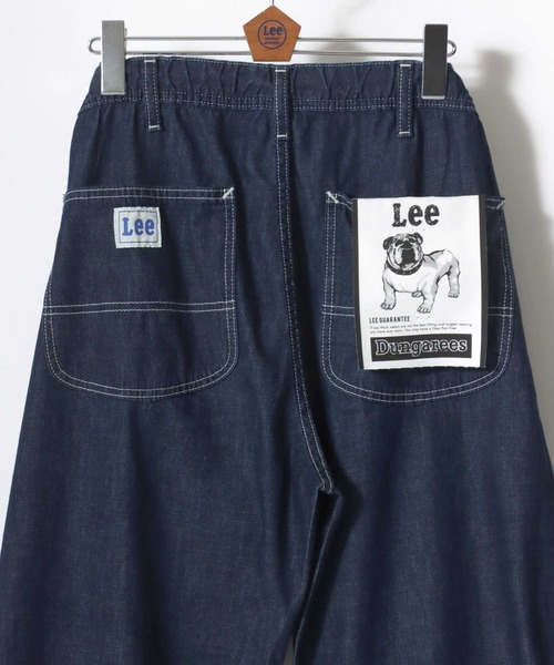 Lee（リー）の「Lee/リー BAKER EASY PANTS/ベーカーイージーパンツ/デニム シアサッカー ルーズテーパードパンツ/レディース メンズ（デニムパンツ・メンズ・ブラック/ワンウォッシュ/インディゴブルー/ベージュ・M/L/XL）」の4枚目の写真