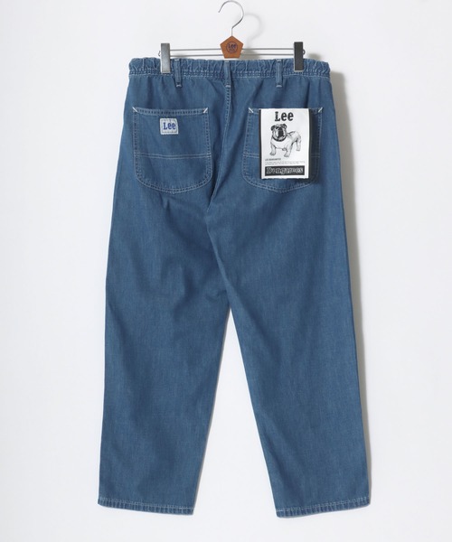 Lee（リー）の「Lee/リー BAKER EASY PANTS/ベーカーイージーパンツ/デニム シアサッカー ルーズテーパードパンツ/レディース メンズ（デニムパンツ・メンズ・ブラック/ワンウォッシュ/インディゴブルー/ベージュ・M/L/XL）」の7枚目の写真