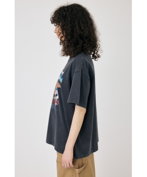 MOUSSY（マウジー）の「CA MOTORSHOP Tシャツ（Tシャツ/カットソー・レディース・ライトピンク/オフホワイト/ライトブラック・1/2）」の13枚目の写真
