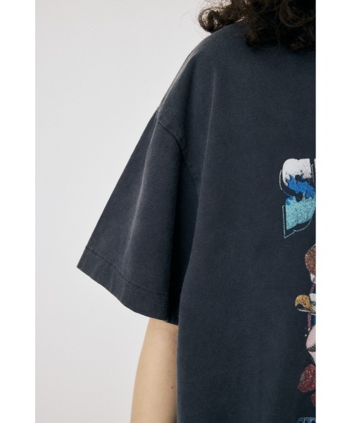 MOUSSY（マウジー）の「CA MOTORSHOP Tシャツ（Tシャツ/カットソー・レディース・ライトピンク/オフホワイト/ライトブラック・1/2）」の16枚目の写真