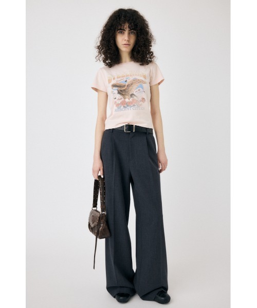 MOUSSY（マウジー）の「CA MOTORSHOP Tシャツ（Tシャツ/カットソー・レディース・ライトピンク/オフホワイト/ライトブラック・1/2）」の22枚目の写真