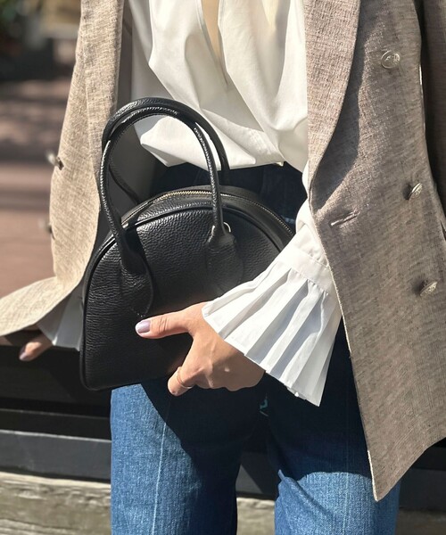 NOLLEY’S（ノーリーズ）の「ラウンドボストンバッグ（ボストンバッグ・レディース・ブラック/ベージュ・FREE）」の21枚目の写真