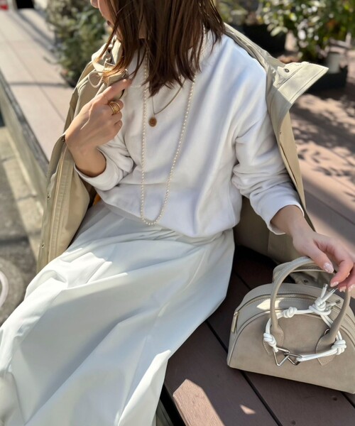 NOLLEY’S（ノーリーズ）の「ラウンドボストンバッグ（ボストンバッグ・レディース・ブラック/ベージュ・FREE）」の5枚目の写真