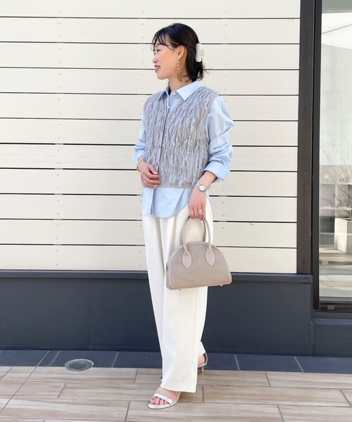 NOLLEY’S（ノーリーズ）の「ラウンドボストンバッグ（ボストンバッグ・レディース・ブラック/ベージュ・FREE）」の9枚目の写真